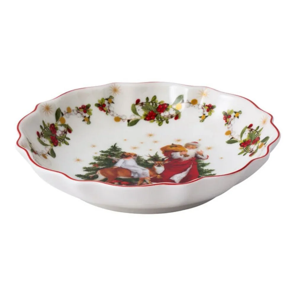 Villeroy & Boch Toys Delight Annual Christmas Bowl Small Santa Angel Deer #3873